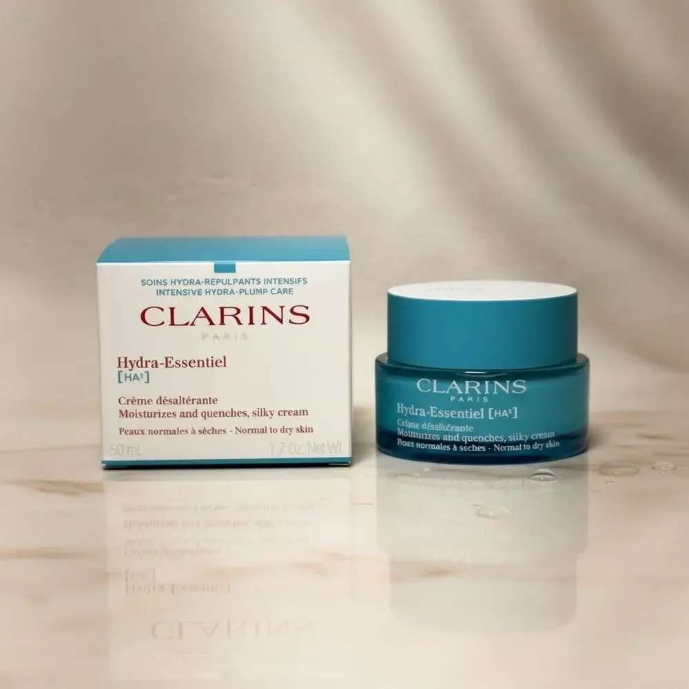 NEW Clarins Hydra-Essentiel HA2 Silky Cream Moisturizer, 1.7oz, Normal to Dry